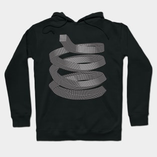 Black and white spiral Hoodie